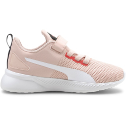 PUMA Flyer Runner PS Kinder Sneaker mit Klettverschluss PUMA white/lotus/paradise 28