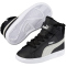 PUMA Smash v2 Mid-Cut PS Kinder Sneaker mit Klettverschluss gef&uuml;ttert 02 PUMA black/PUMA white 32