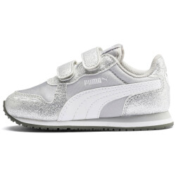 PUMA Cabana Racer Glitz Baby-Sneaker mit Klettverschluss puma silver/puma white 27