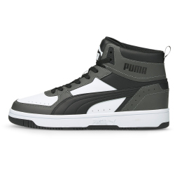 PUMA Rebound Joy High-Top Sneaker dark shadow/black/white 45