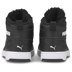 PUMA Rebound Joy PS Kinder Fell-Sneaker mit Klettverschluss PUMA black/PUMA white 32
