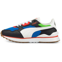 PUMA R78 FUTR Kinder Sneaker black/puma white/future blue 37.5