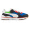 PUMA R78 FUTR Kinder Sneaker black/puma white/future blue 37.5