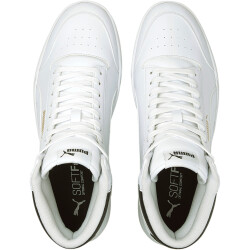 PUMA Shuffle Mid-Top Sneaker white/black/gold 45