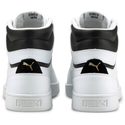 PUMA Shuffle Mid-Top Sneaker white/black/gold 45