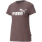 PUMA Essentials Logo Heather T-Shirt Damen fudge heather S