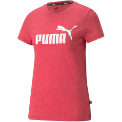 PUMA Essentials Logo Heather T-Shirt Damen persian red...