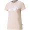 PUMA Essentials Logo Heather T-Shirt Damen lotus heather XS