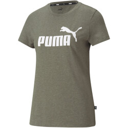 PUMA Essentials Logo Heather T-Shirt Damen grape leaf...