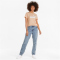 PUMA Essentials Logo Heather T-Shirt Damen peach parfait M
