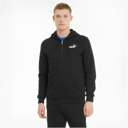 PUMA Essentials Small Logo Fleece-Kapuzenjacke Herren 01 - PUMA black M
