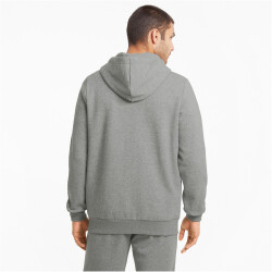 PUMA Essentials Small Logo Fleece-Kapuzenjacke Herren 03 - medium gray heather L