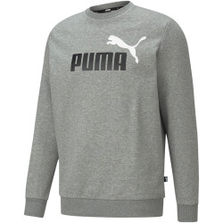 PUMA Ess+ Metallic 2 Col Big Logo Crew Sweatshirt Herren...