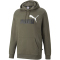 PUMA Ess+ Metallic 2 Col Big Logo Fleece-Hoodie Herren grape leaf L