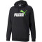 PUMA Ess+ Metallic 2 Col Big Logo Fleece-Hoodie Herren PUMA black-green flash M