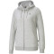 PUMA Essentials Fleece Kapuzenjacke Damen light gray heather-cat XS