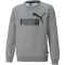 PUMA Essentials Big Logo Crew Fleece-Sweatshirt Jungen medium gray heather 140