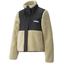 PUMA Sherpa Hybrid Winterjacke Damen ivory glow M