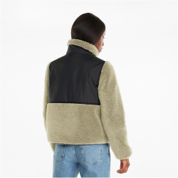 PUMA Sherpa Hybrid Winterjacke Damen ivory glow M