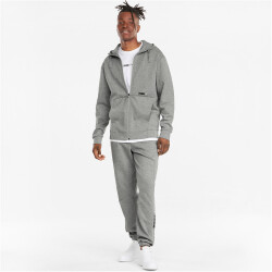 PUMA RAD/CAL Full-Kapuzenjacke Herren medium gray heather M