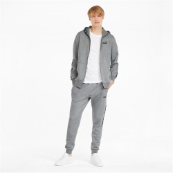 PUMA Power Kapuzenjacke Herren medium gray heather S