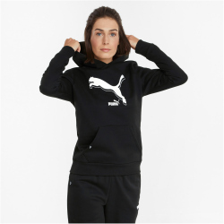 PUMA Power Logo Hoodie Damen puma black XS