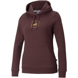 PUMA Holiday Hoodie Damen fudge XS