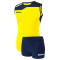 MIKASA Volleyball Trikot Set Damen gelb/navy/weiß L