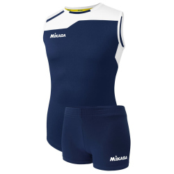 MIKASA Volleyball Trikot Set Damen navy/weiß S