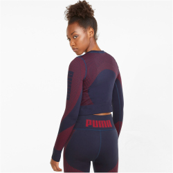 PUMA Train Seamless Fitted langarm Trainingsshirt Damen
