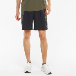 PUMA Run Graphic 7" Laufshorts Herren puma black/grape leaf XL