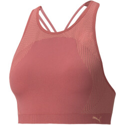 PUMA Long Line Seamless Sport-BH Damen mauvewood M