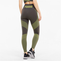PUMA Train Seamless 7/8-Leggings Damen asphalt/yellow glow XS