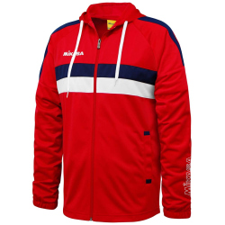 MIKASA Trainingsjacke rot/navy/wei&szlig; M