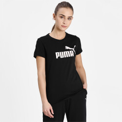 PUMA Essentials Logo T-Shirt Damen 01 - PUMA black S