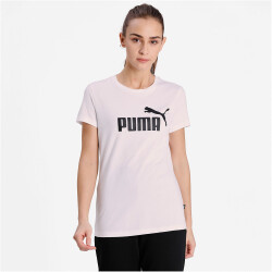 PUMA Essentials Logo T-Shirt Damen 02 - PUMA white S