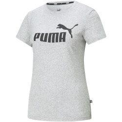 PUMA Essentials Logo T-Shirt Damen 04 - light gray heather S
