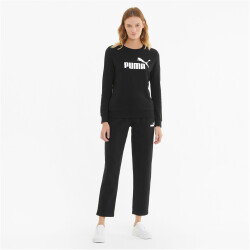PUMA Essentials Logo Crew TR Sweatshirt Damen 01 - PUMA black S