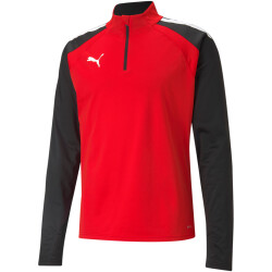 PUMA teamLIGA 1/4-Zip Top 01 - PUMA red/PUMA black L