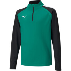 PUMA teamLIGA 1/4-Zip Top Kinder pepper green/puma black 176