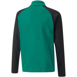 PUMA teamLIGA 1/4-Zip Top Kinder pepper green/puma black 176