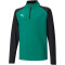PUMA teamLIGA 1/4-Zip Top Kinder pepper green/puma black 128