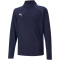 PUMA teamLIGA 1/4-Zip Top Kinder peacoat/puma white 164