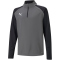 PUMA teamLIGA 1/4-Zip Top Kinder smoked pearl/puma white 164