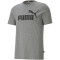 PUMA Essential Logo T-Shirt Herren medium gray heather 4XL