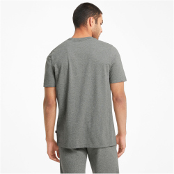 PUMA Essential Logo T-Shirt Herren 03 - medium gray heather M
