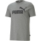 PUMA Essential Logo T-Shirt Herren 03 - medium gray heather M