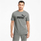 PUMA Essential Logo T-Shirt Herren medium gray heather 3XL