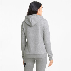 PUMA Essentials Logo Terry-Hoodie Damen light gray heather M