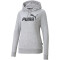 PUMA Essentials Logo Terry-Hoodie Damen light gray heather M
